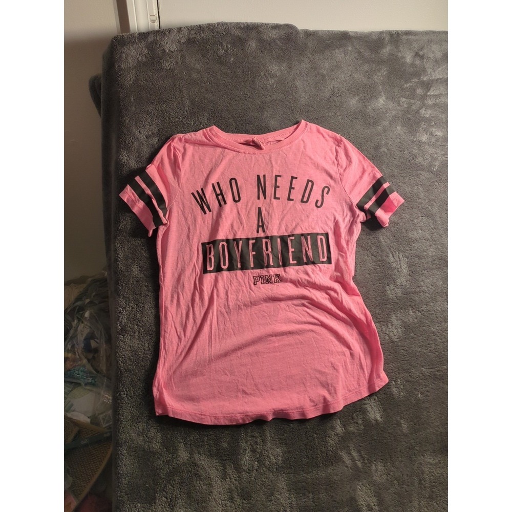 VICTORIA SECRET LOVE PINK SHIRT WOMEN'S SIZE SMALL PINK